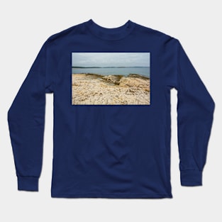 Limestone Coast in Kamenjak Park, Croatia Long Sleeve T-Shirt